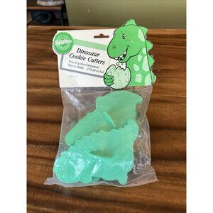 Vintage 1987 Wilton Dinosaur Cookie Cutters New / Sealed